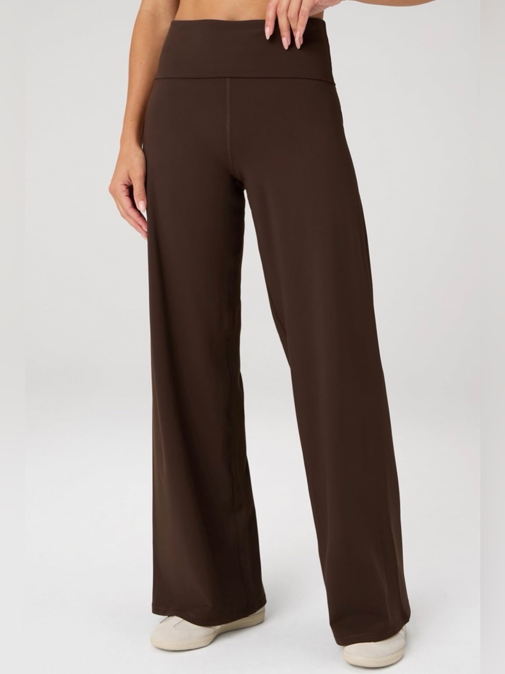 Fabletics PureLuxe Foldover Straight Leg Pant - black - size XL - NWT